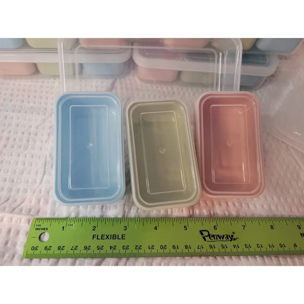 6 Set Snack Containers with‎ 3 Removable Compartments, Food Storage Containers